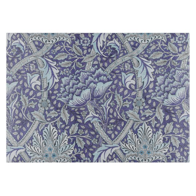 William Morris Windrush Blått Mönster Blommig (Framsidan)