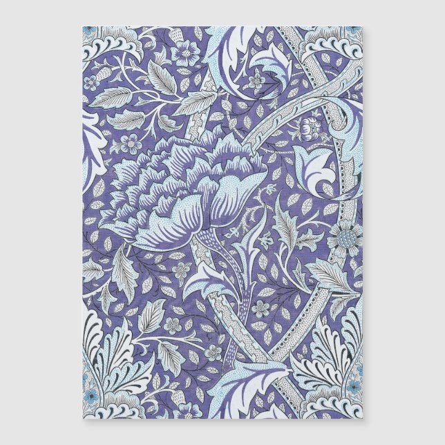 William Morris Windrush Blått Mönster Blommig (Framsida)