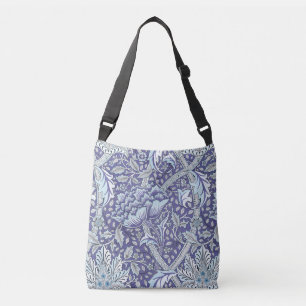 William Morris Windrush Blått Mönster Blommig Axelväska