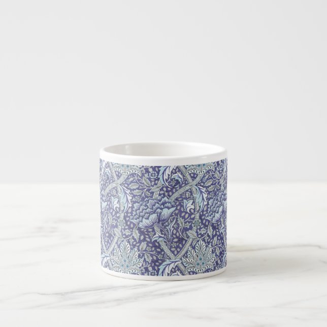 William Morris Windrush Blått Mönster Blommig Espressomugg (Framsidan)