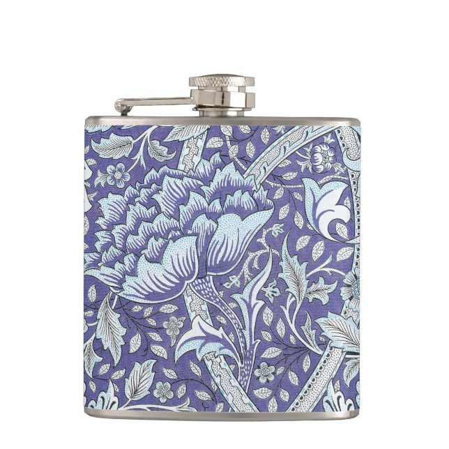 William Morris Windrush Blått Mönster Blommig Fickplunta (Framsidan)