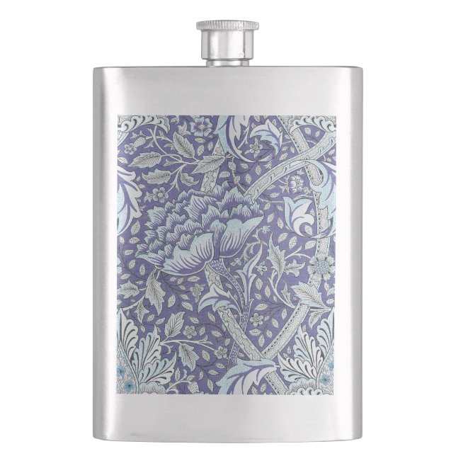 William Morris Windrush Blått Mönster Blommig Fickplunta (Framsidan)