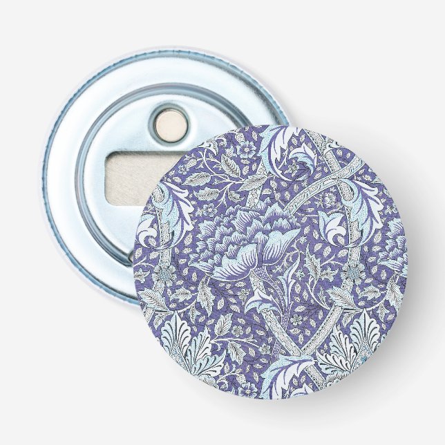 William Morris Windrush Blått Mönster Blommig Flasköppnare (Framsidan)