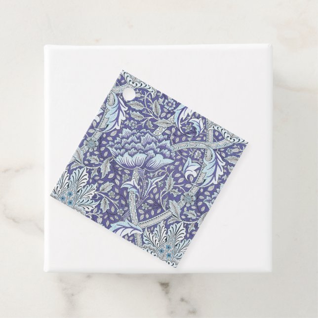 William Morris Windrush Blått Mönster Blommig Gåvor Etiketter (På plats)