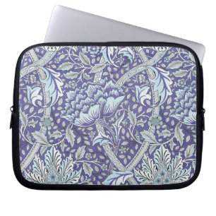 William Morris Windrush Blått Mönster Blommig Laptop Fodral