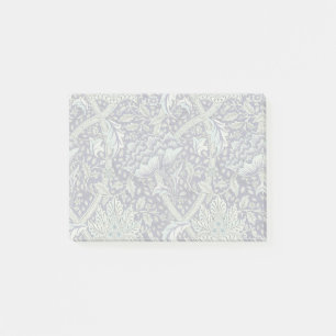William Morris Windrush Blått Mönster Blommig Post-it Block