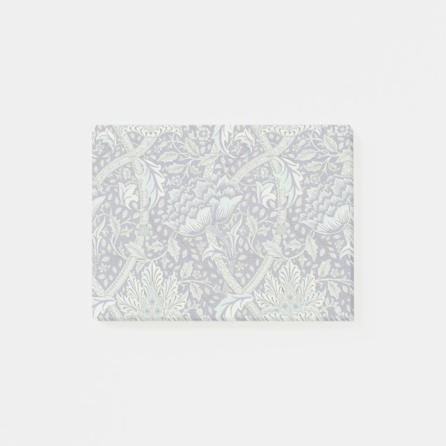 William Morris Windrush Blått Mönster Blommig Post-it Block (Framsida)