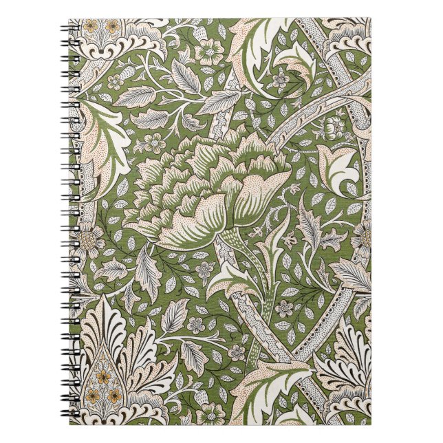 William Morris Windrush blommigt blommor Classic Anteckningsbok (Framsidan)