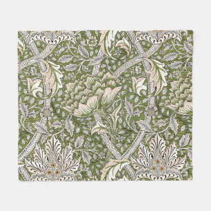 William Morris Windrush blommigt blommor Classic Fleecefilt