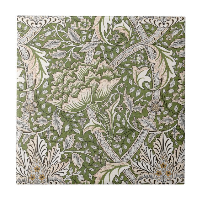 William Morris Windrush blommigt blommor Classic Kakelplatta (Framsidan)