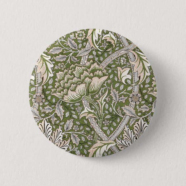 William Morris Windrush blommigt blommor Classic Knapp (Framsida)