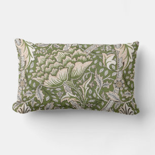 William Morris Windrush blommigt blommor Classic Lumbarkudde