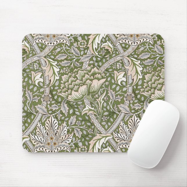 William Morris Windrush blommigt blommor Classic Musmatta (Med mus)