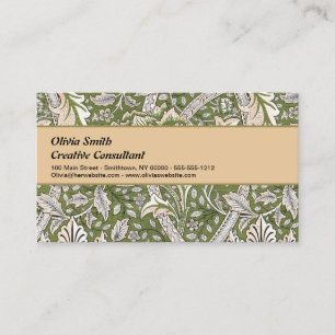 William Morris Windrush blommigt blommor Classic Visitkort