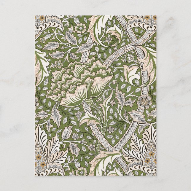 William Morris Windrush blommigt blommor Classic Vykort (Framsida)