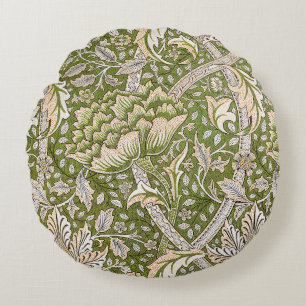William Morris Windrush Blommönster Classic Rund Kudde