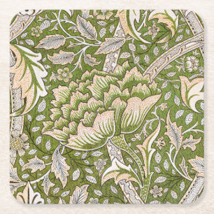 William Morris Windrush Blommönster Classic Underlägg Papper Kvadrat