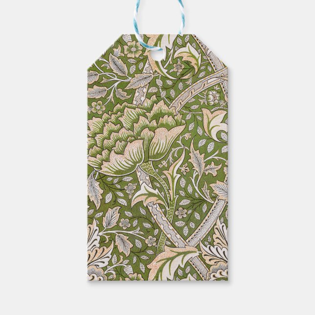William Morris Windrush Blommönster Klassiker Presentetikett (Framsidan)