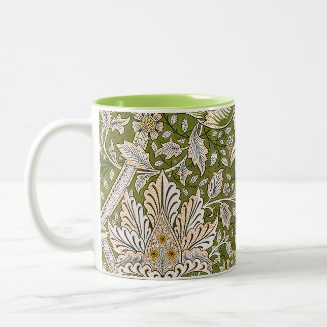 William Morris Windrush Blommönster Klassiker Två-Tonad Mugg (Vänster)