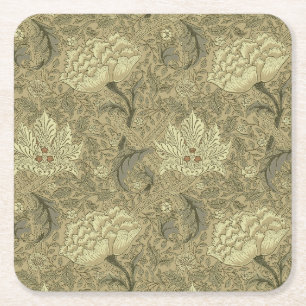 William Morris Windrush Blommönster: Vintage Underlägg Papper Kvadrat