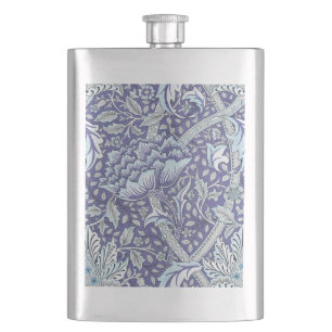 William Morris Windrush Blue blommigt blommor Fickplunta