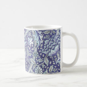 William Morris Windrush Blue blommigt blommor Kaffemugg
