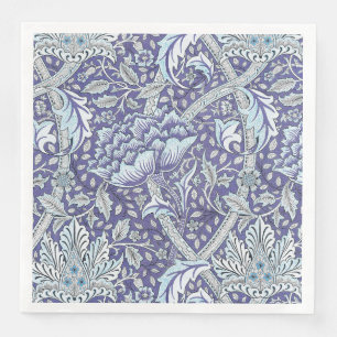 William Morris Windrush Blue blommigt blommor Pappersservett