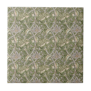 William * Morris Windrush Botantical Taupe Grönt Kakelplatta