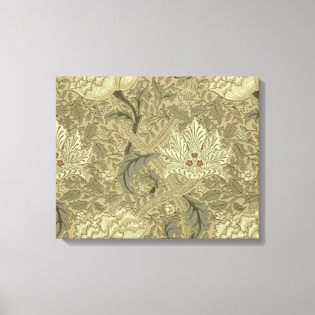 William Morris Windrush Tapet Mönster Canvastryck (Framsida)