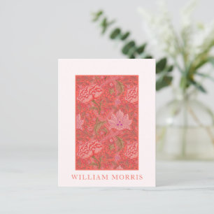 William Morris, Winush: Red, Orange & Rosa Blommig Vykort