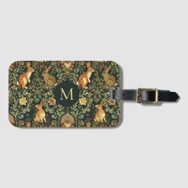 William Morris Woodland Blommigt Rabbits jul Bagagebricka