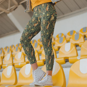 William Morris Woodland Blommigt Rabbits jul Leggings