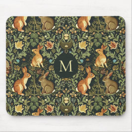 William Morris Woodland Blommigt Rabbits jul Musmatta
