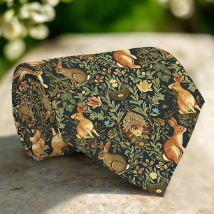 William Morris Woodland Blommigt Rabbits jul Slips