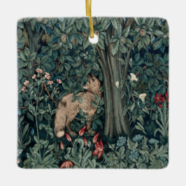 William Morris Woodland Tapestry Fox Julgransprydnad Keramik