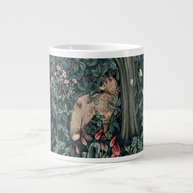 William Morris Woodland Tapestry Fox Jumbo Mugg (Framsidan)