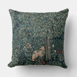 William Morris Woodland Tapestry Fox Kudde