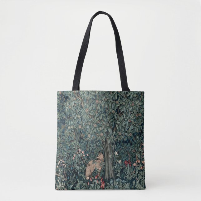 William Morris Woodland Tapestry Fox Tygkasse (Framsida)