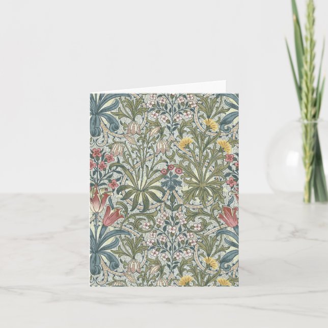 William Morris Woodland Weeds Anteckningskort (Framsida)