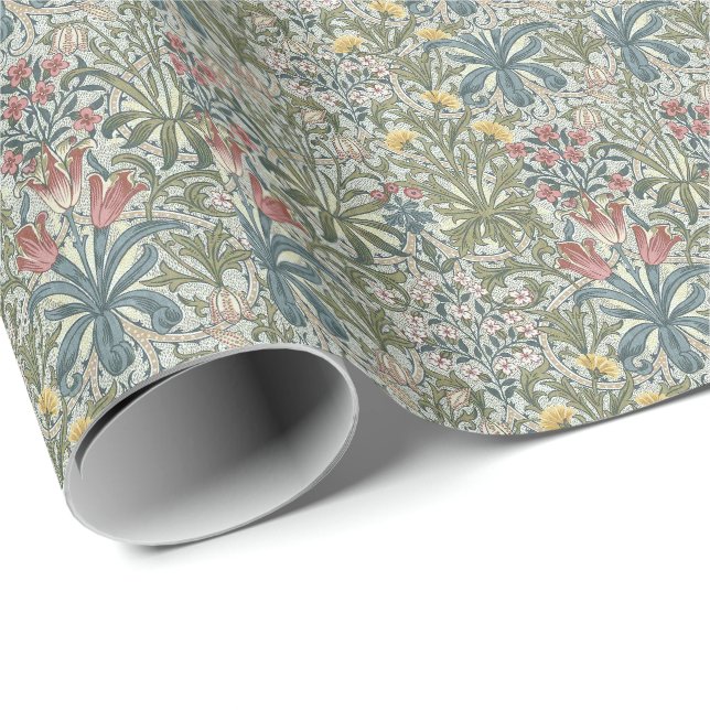 William Morris Woodland Weeds Presentpapper (Rullad Hörn)