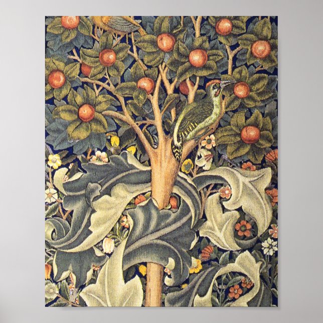 William Morris Woodpecker Mönster Poster (Framsidan)
