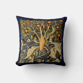 William Morris Woodpecker Tapestry Arts & Crafts Kudde