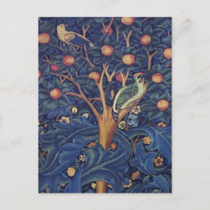 William Morris Woodpecker Tapestry Arts & Crafts Vykort