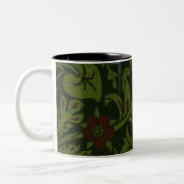 William Morris's (1834-1896) Tulip mönster. Två-Tonad Mugg