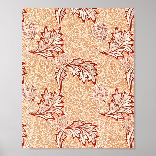 William Morris's Apple berömd mönster Poster (Framsidan)