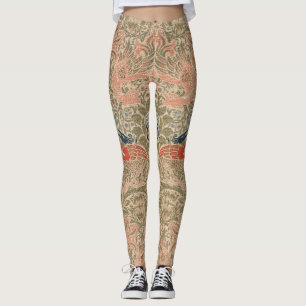 William morris's bird berömd mönster leggings