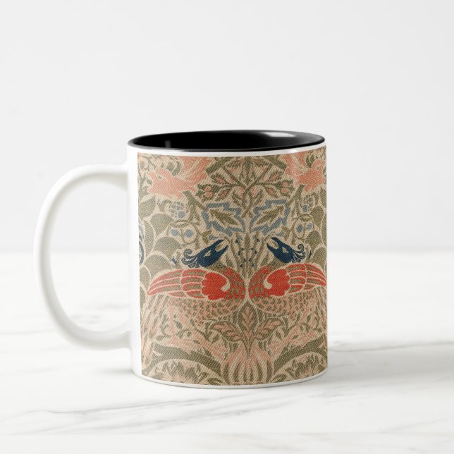 William morris's bird berömd mönster Två-Tonad mugg (Vänster)