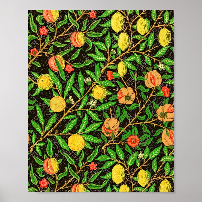 William Morris's Fruit mönster tapet Poster (Framsidan)