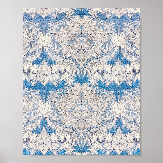 William Morris's Honeysuckle berömd mönster Poster (Framsidan)