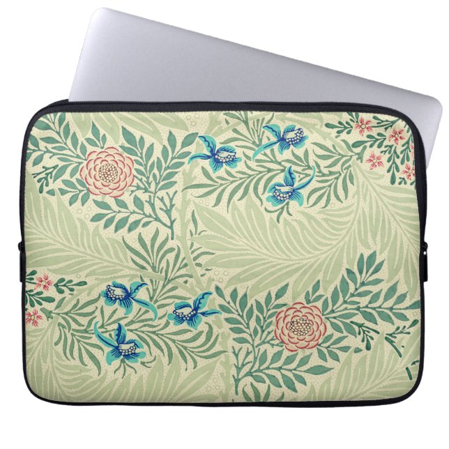 William Morris's Larkspur berömd mönster Laptop Fodral (Framsidan)